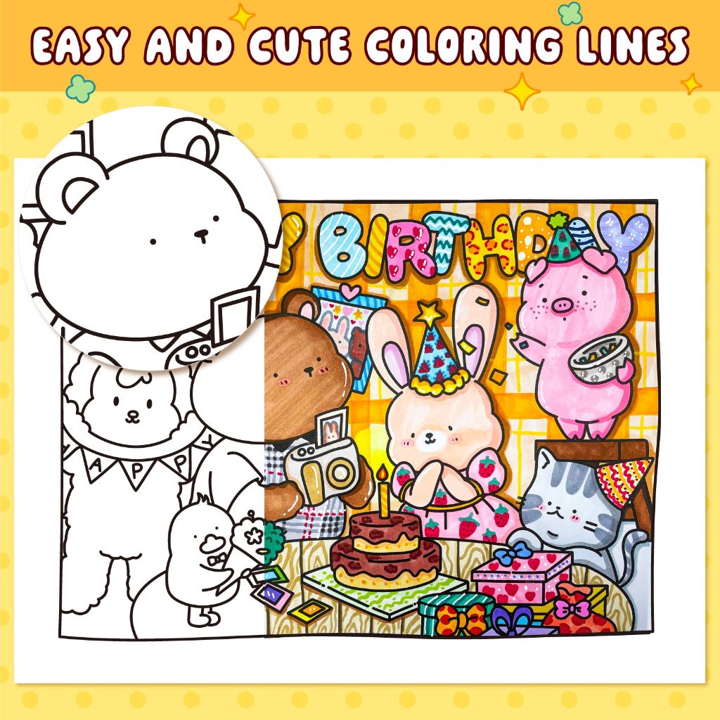 Cute and Cozy Coloring Book 5