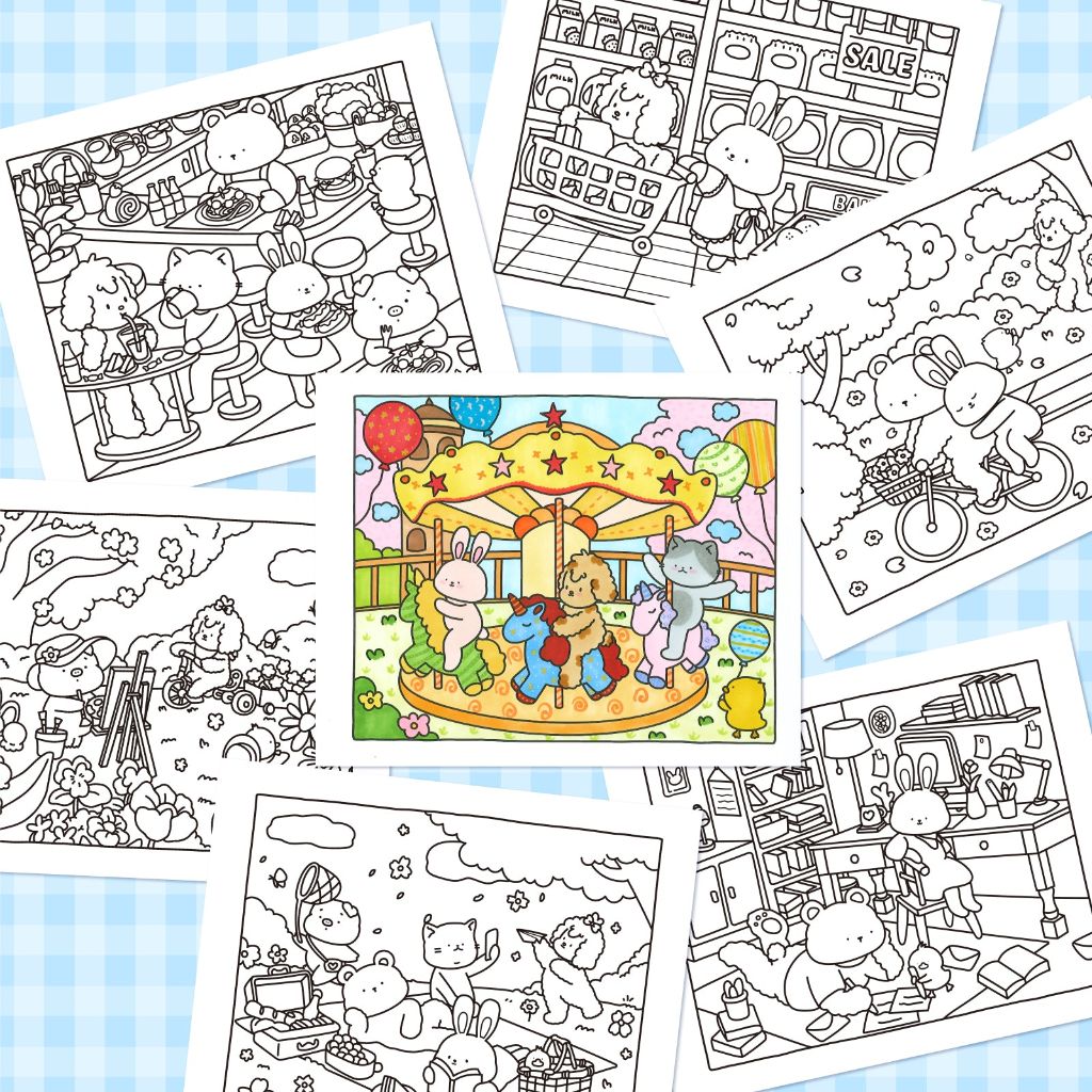 Cute and Comfortable Coloring Book 5