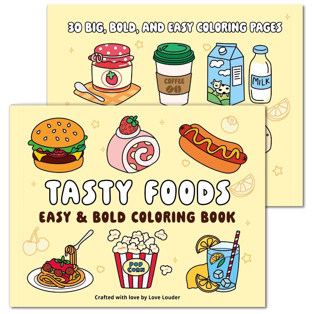 Delicious Food Coloring Book