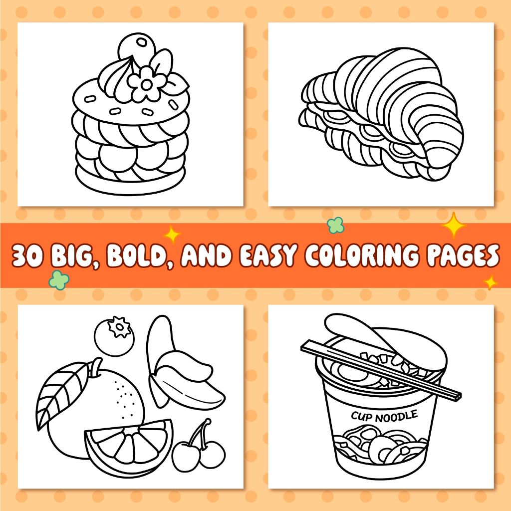 Delicious Food Coloring Book 2