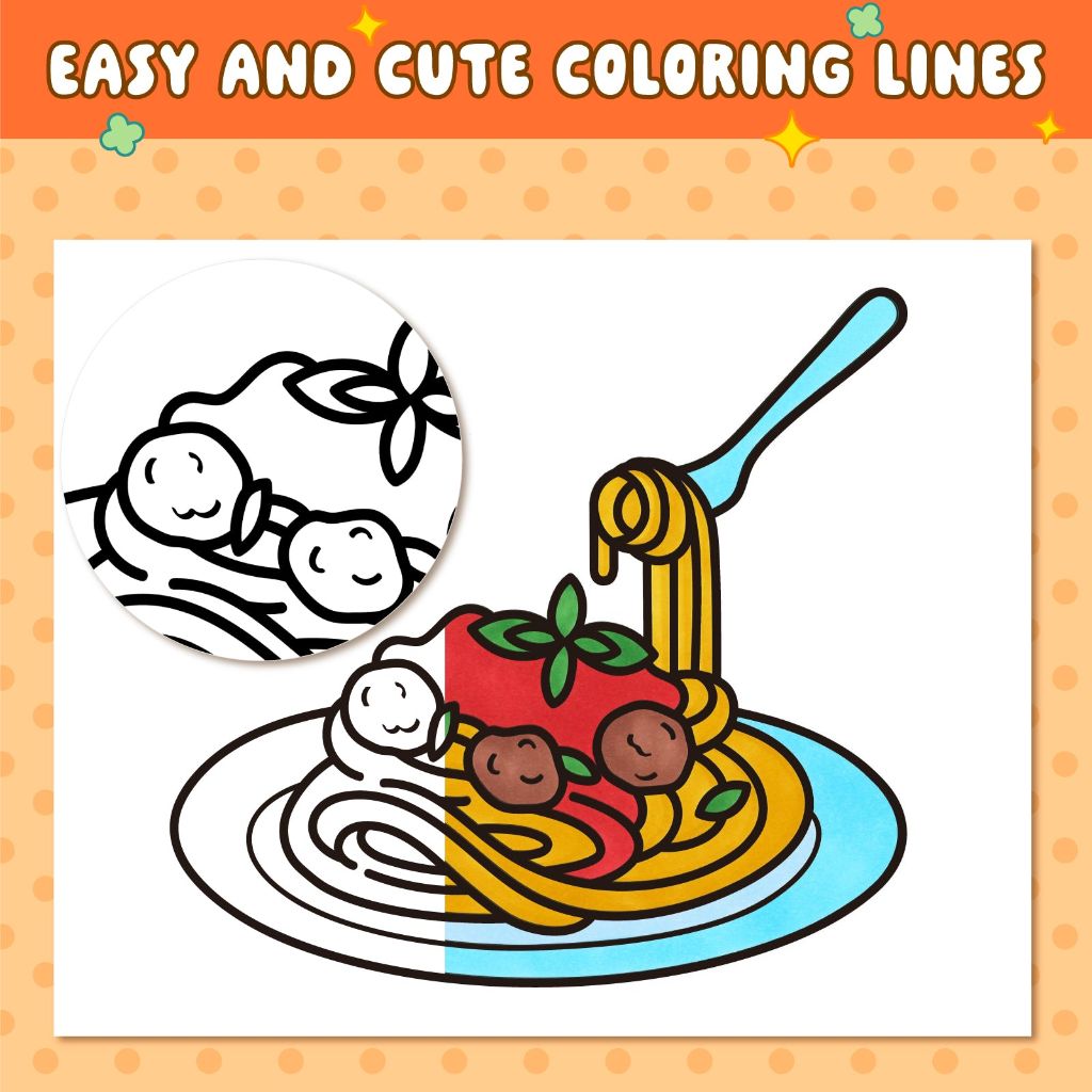 Delicious Food Coloring Book 3