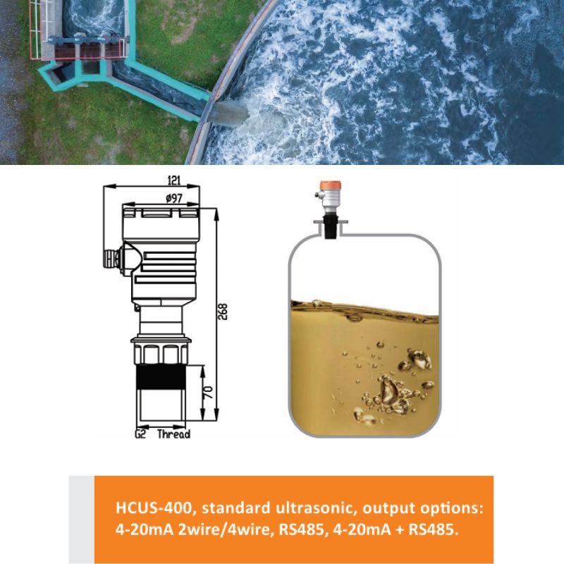 HCUS-400 Ultrasonic Level Sensor