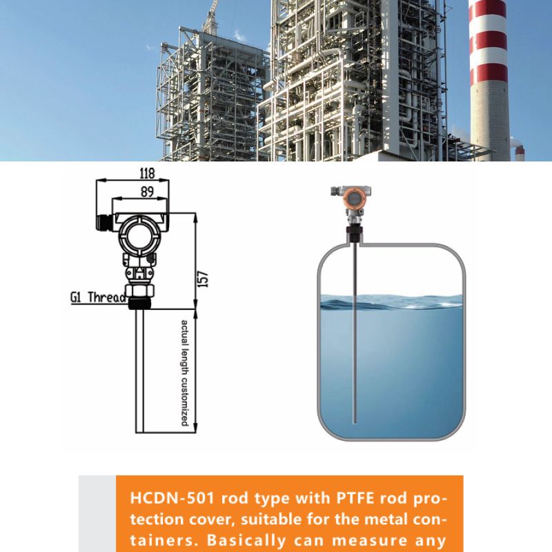 HCDN-501 PTFE Protective Rod Level Gauge