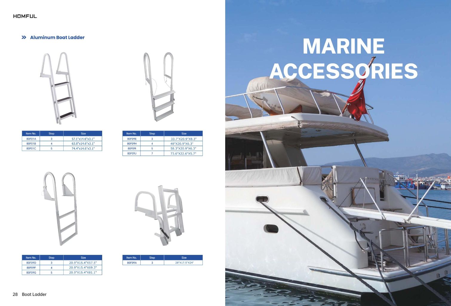 Aluminum Alloy Boat Ladder