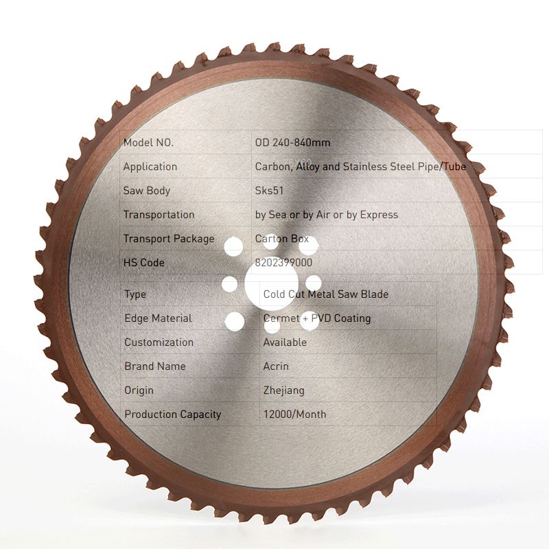 Cold Cut Metal Saw Blade