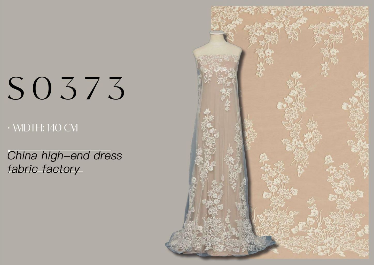 High-End Embroidered Evening Dress