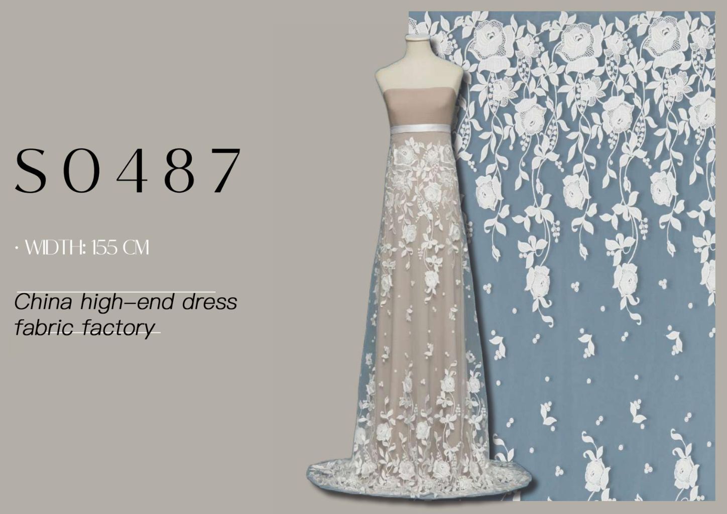 High-End Lace Wedding Fabric 4