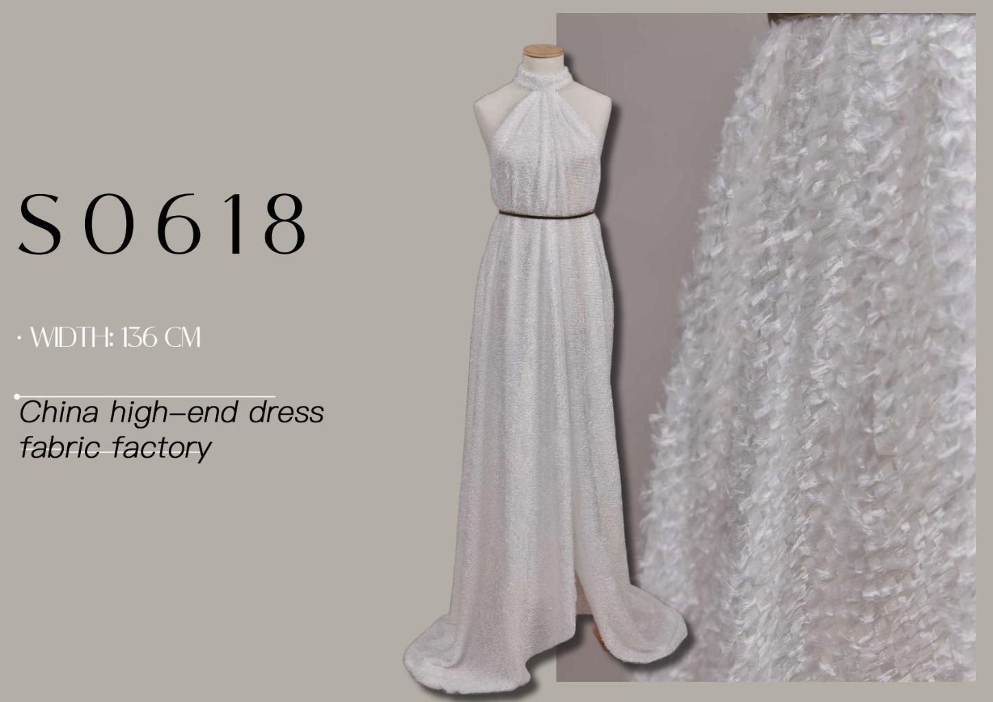 High-End Shimmering Long Dress