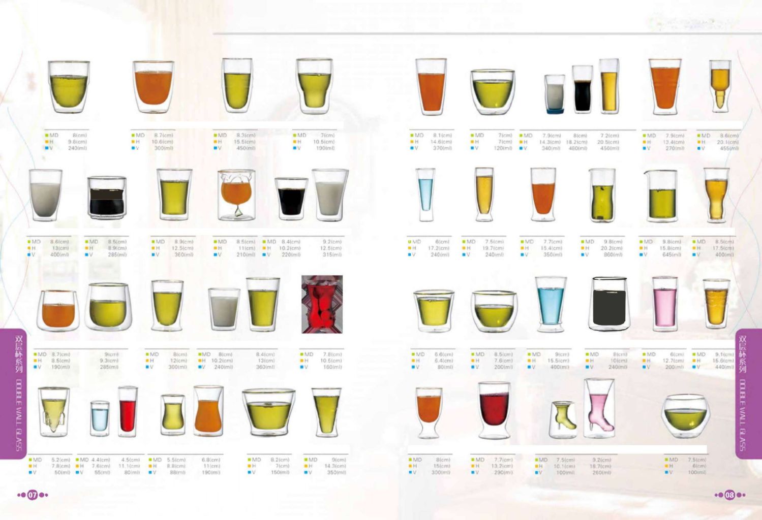 Multifunctional Glass Cup Set 4