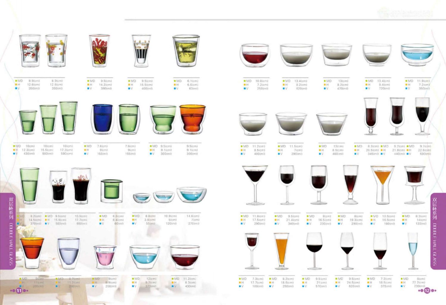 Multifunctional Glass Cup Set 6