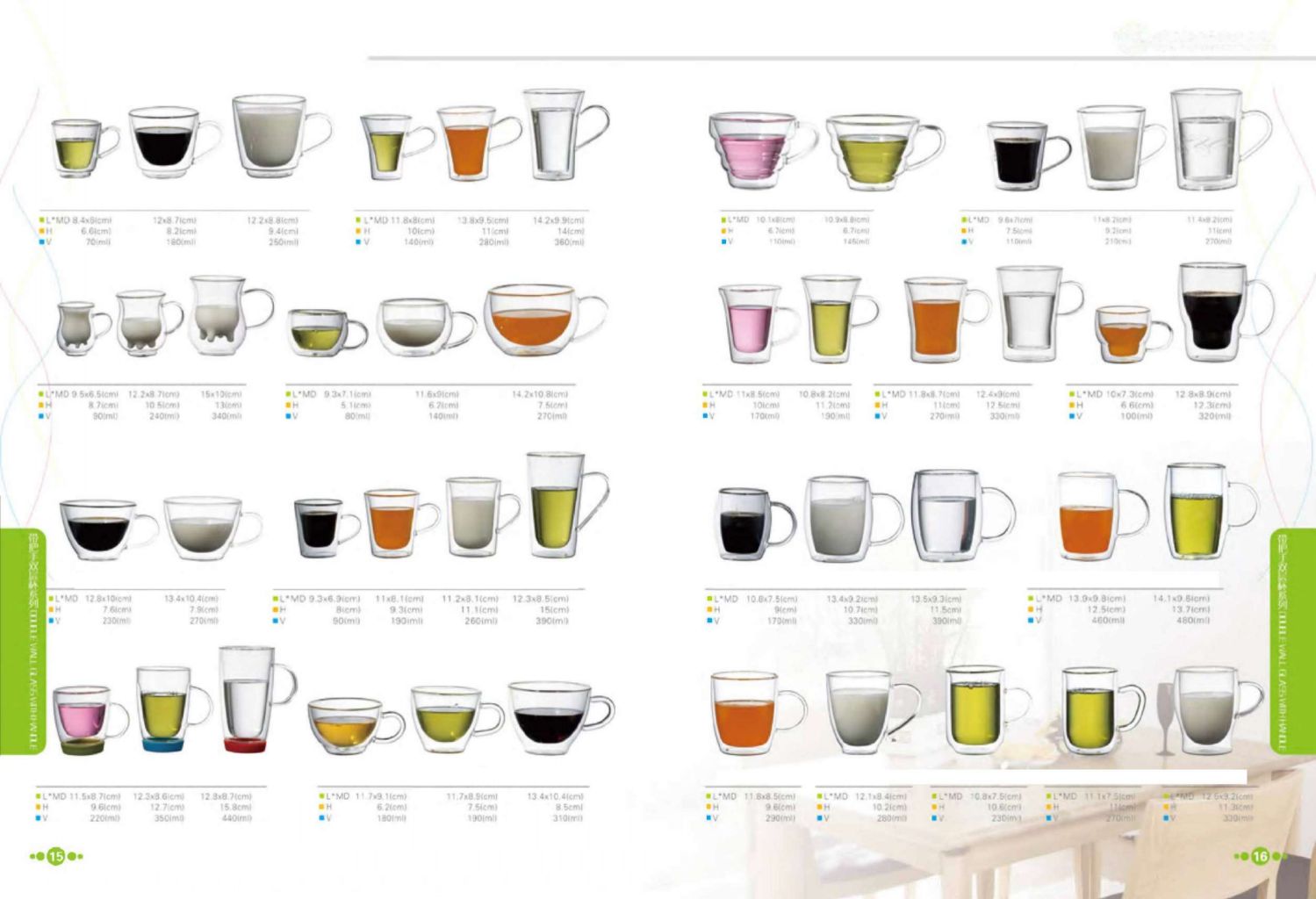 Multifunctional Glass Cup Set 8