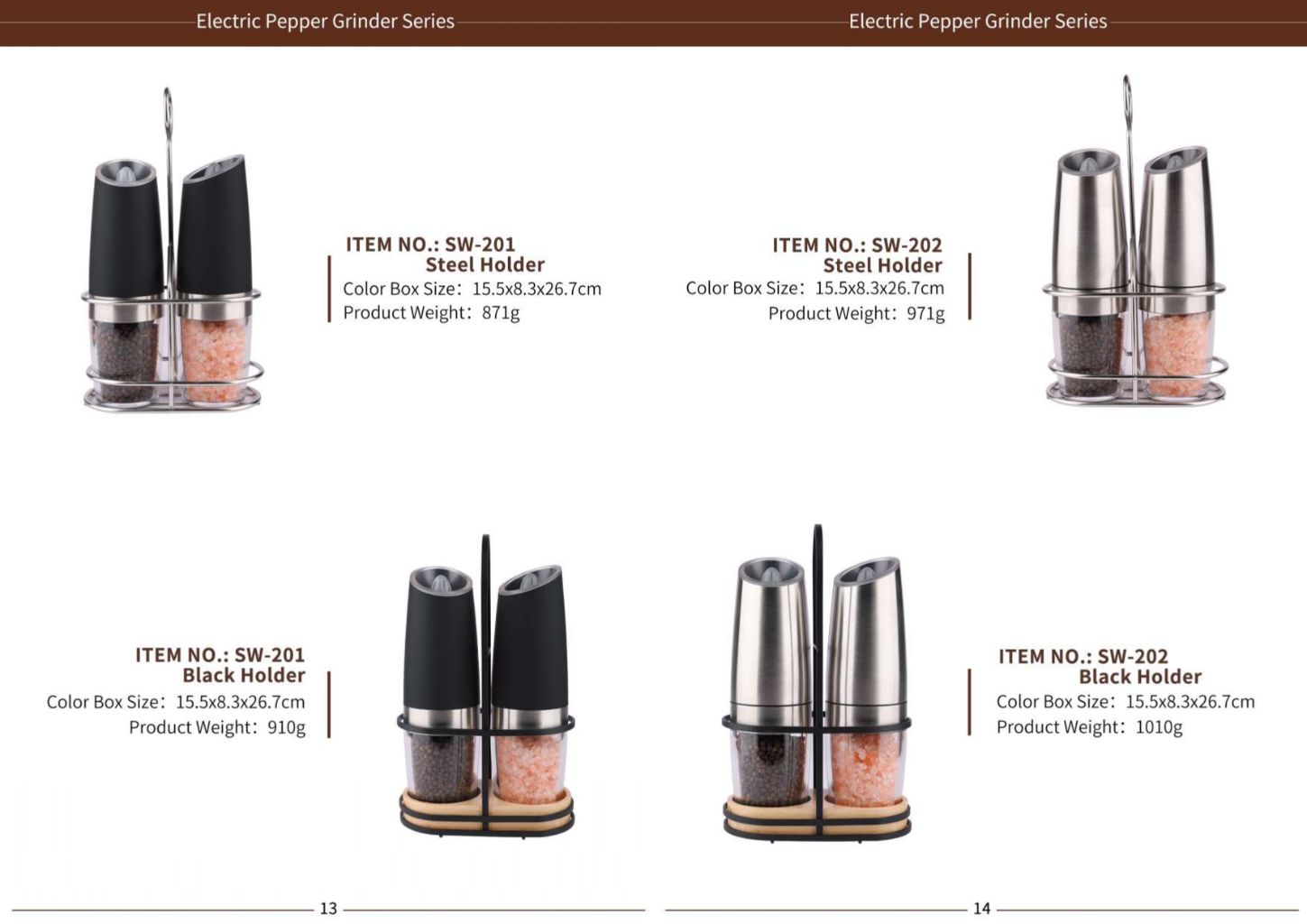 Electric Pepper Salt Grinder 6