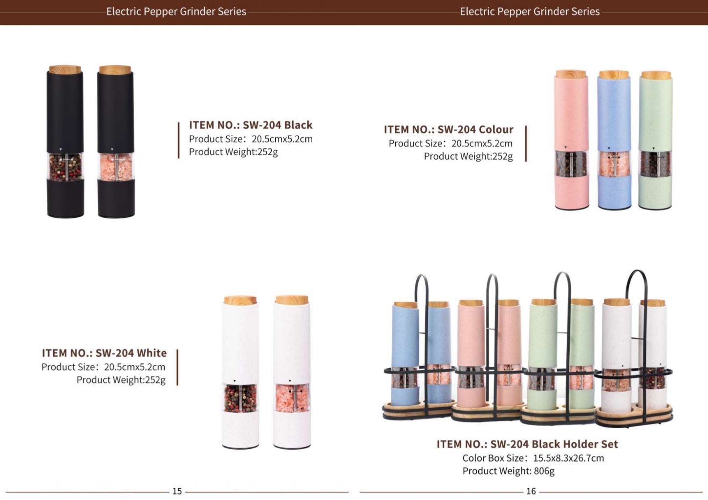 Electric Pepper Salt Grinder 7