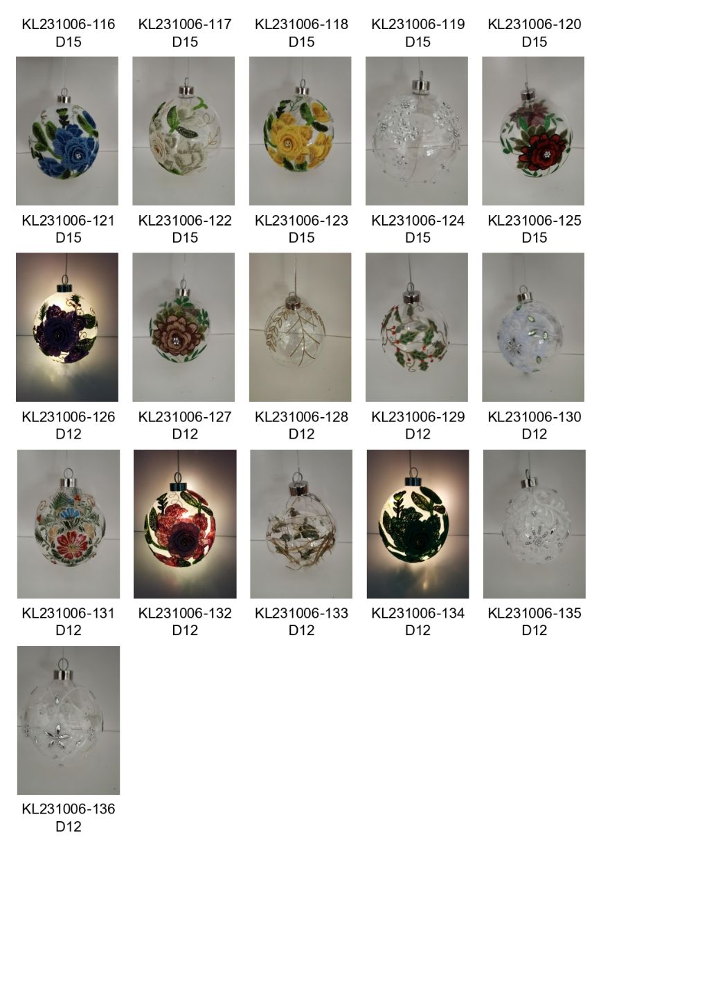 Handmade Glass Floral Pendant 2