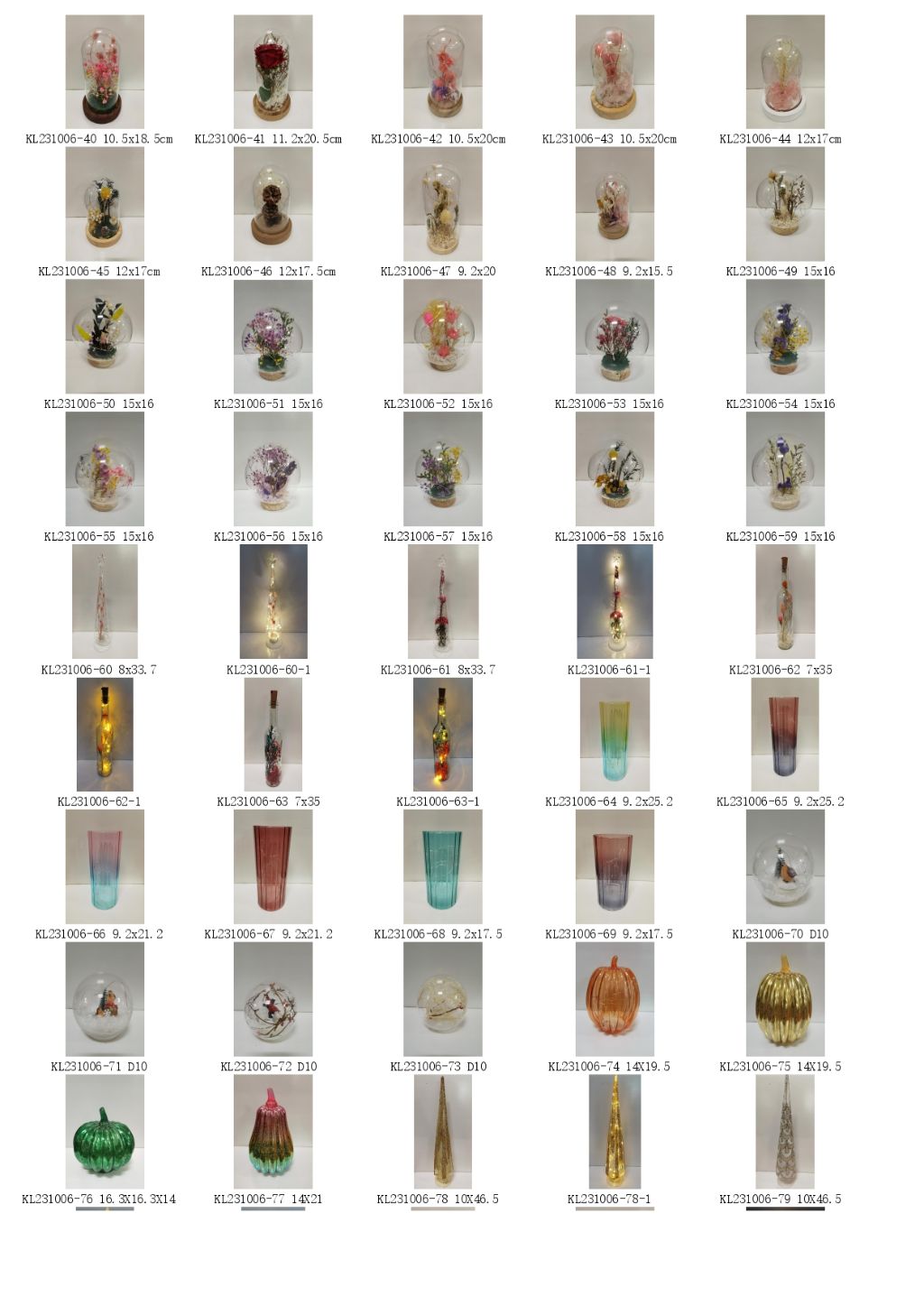 Handmade Glass Floral Pendant 5