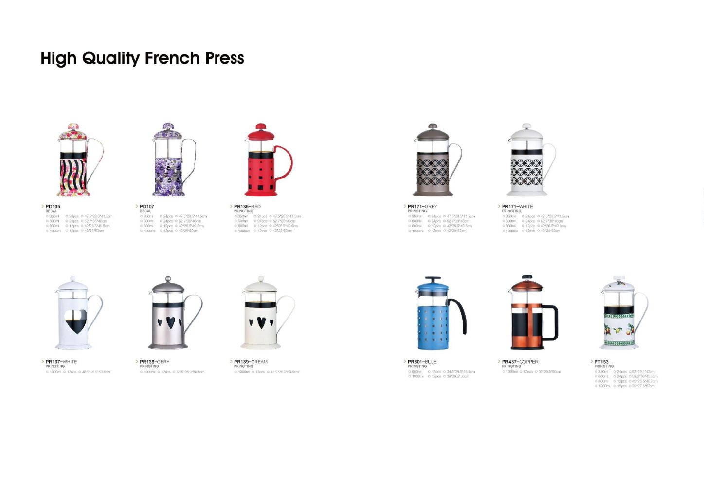 Rose Gold French Press Coffee Maker 8