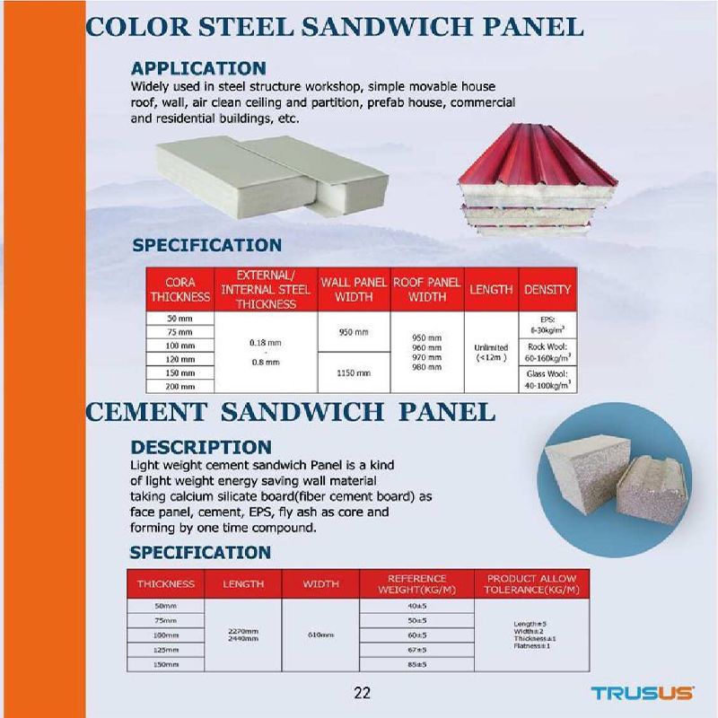 Color Steel Sandwich Panel