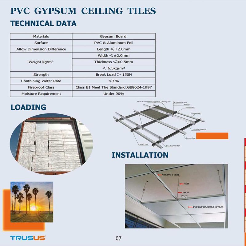 Gypsum Board Ceiling System 2