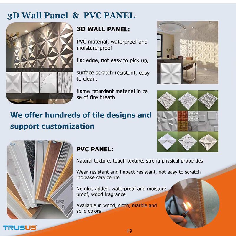 3D PVC Wall Panels