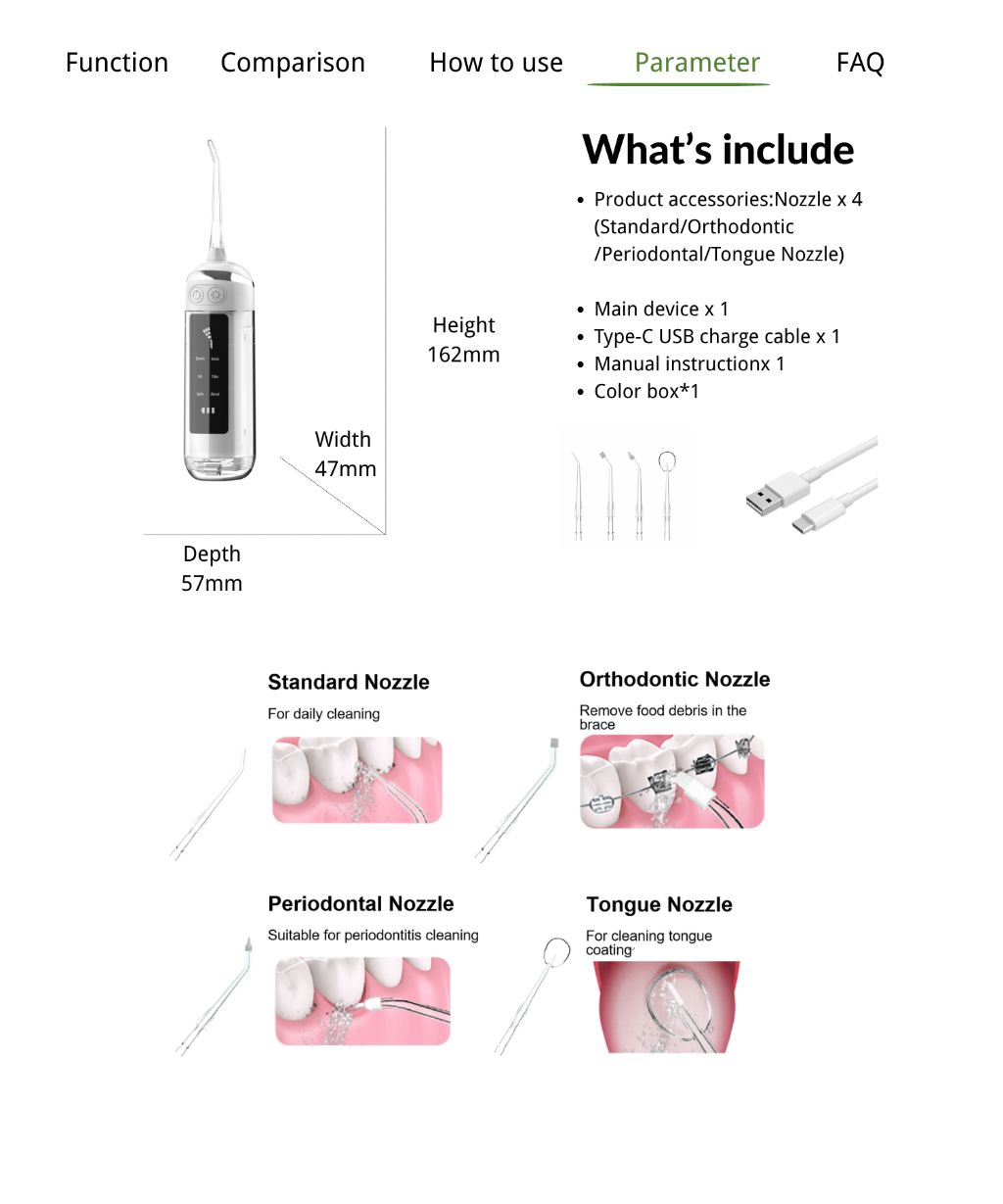 Smart Water Flosser 10