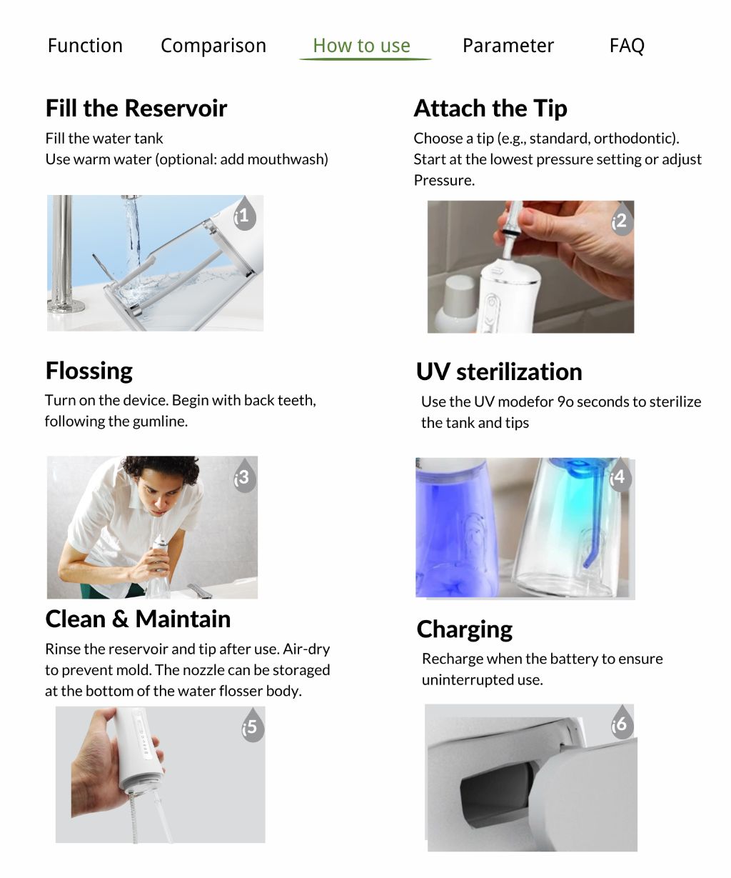 Portable Water Flosser 9