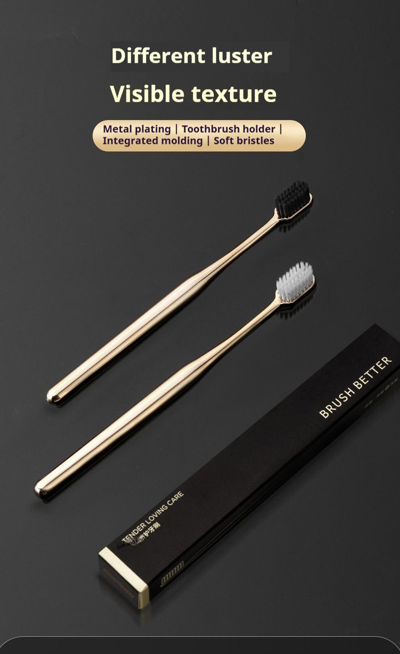 Metal Coated Toothbrush