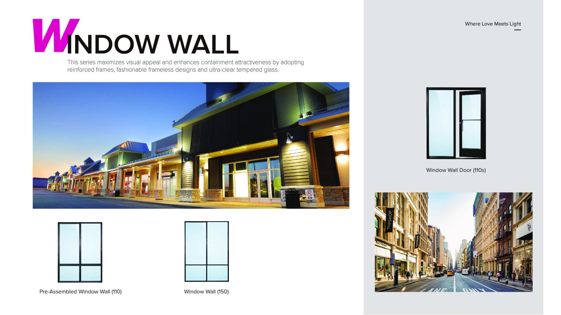 Fashion Window Wall Series