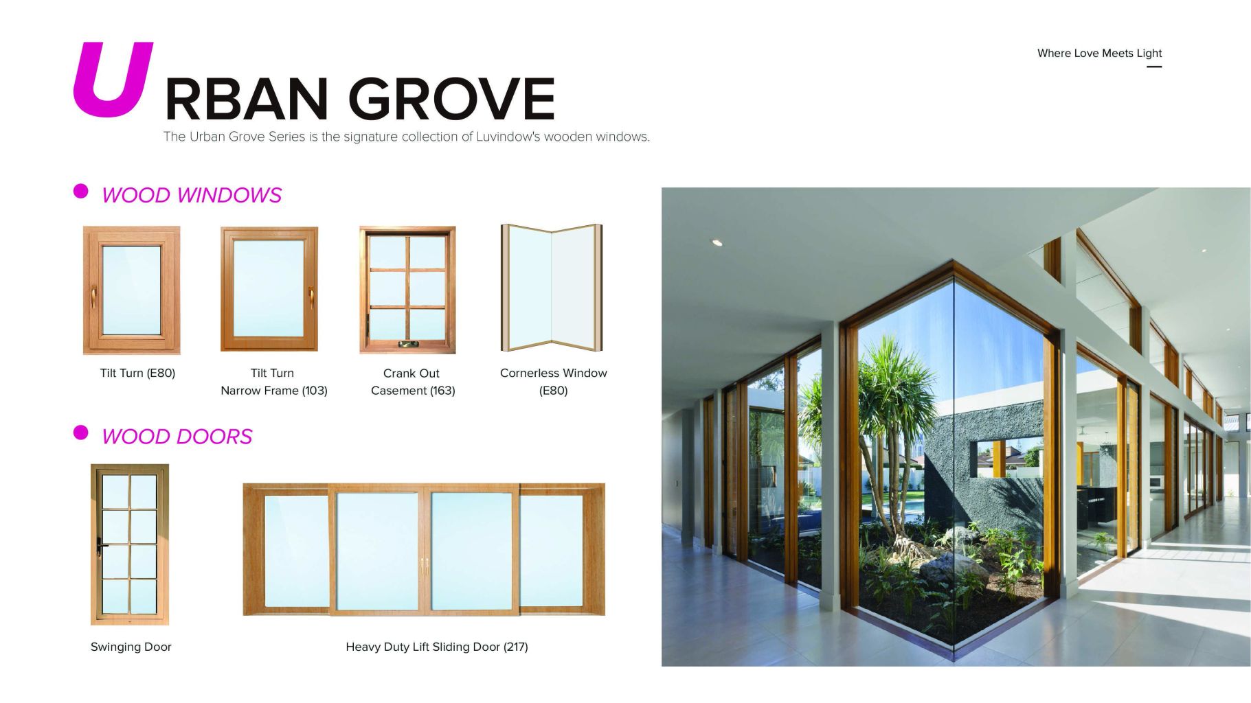 Urban Tree Series Wooden Windows