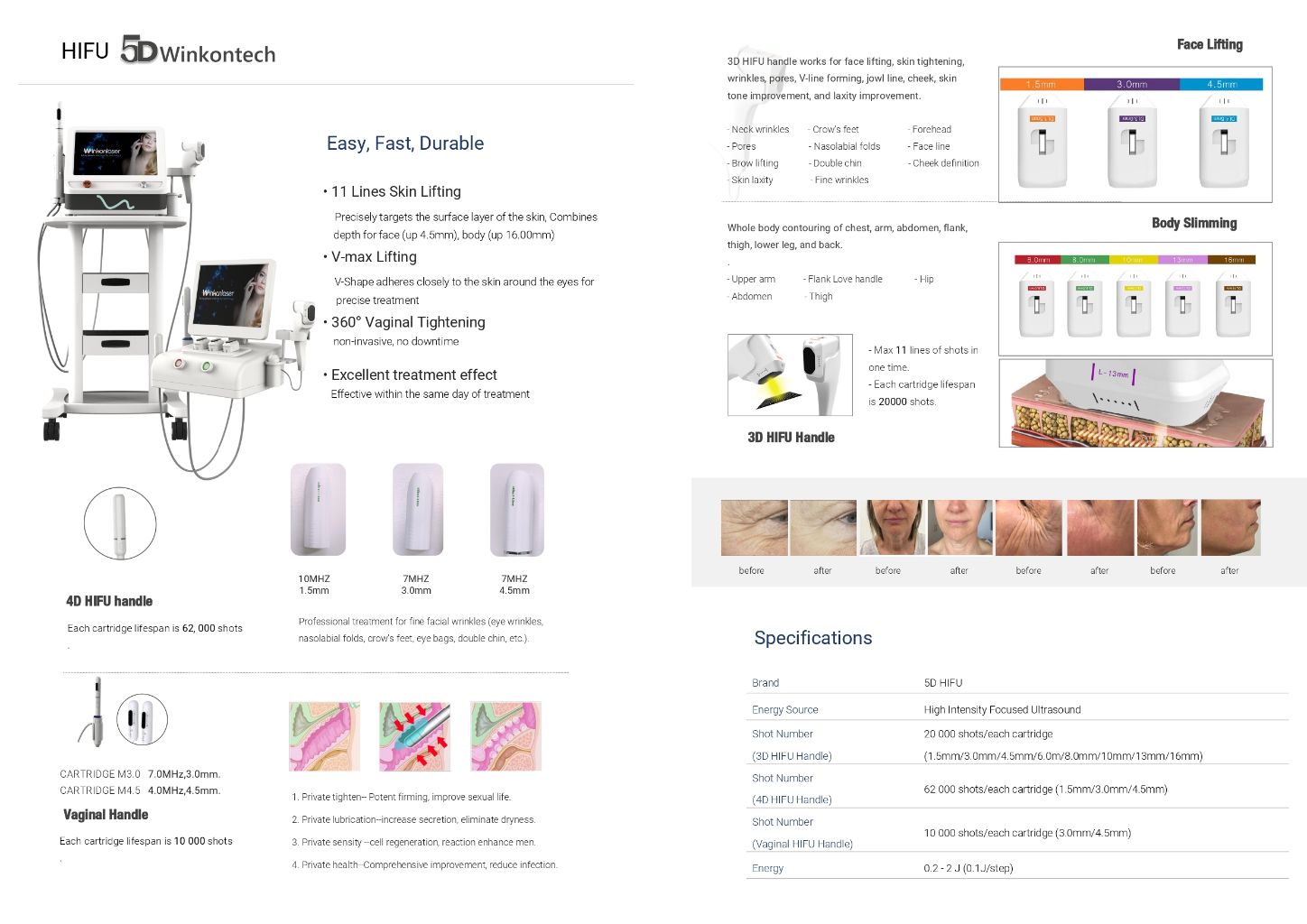 5D HIFU Beauty Device