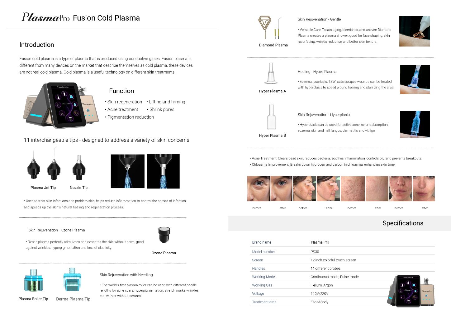 Cold Plasma Beauty Device