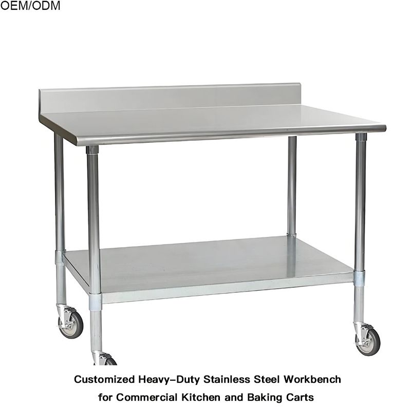 Custom Heavy-Duty Stainless Steel Workbench