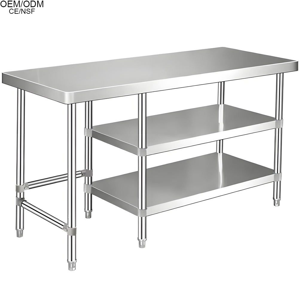 Custom Heavy-Duty Stainless Steel Workbench 2