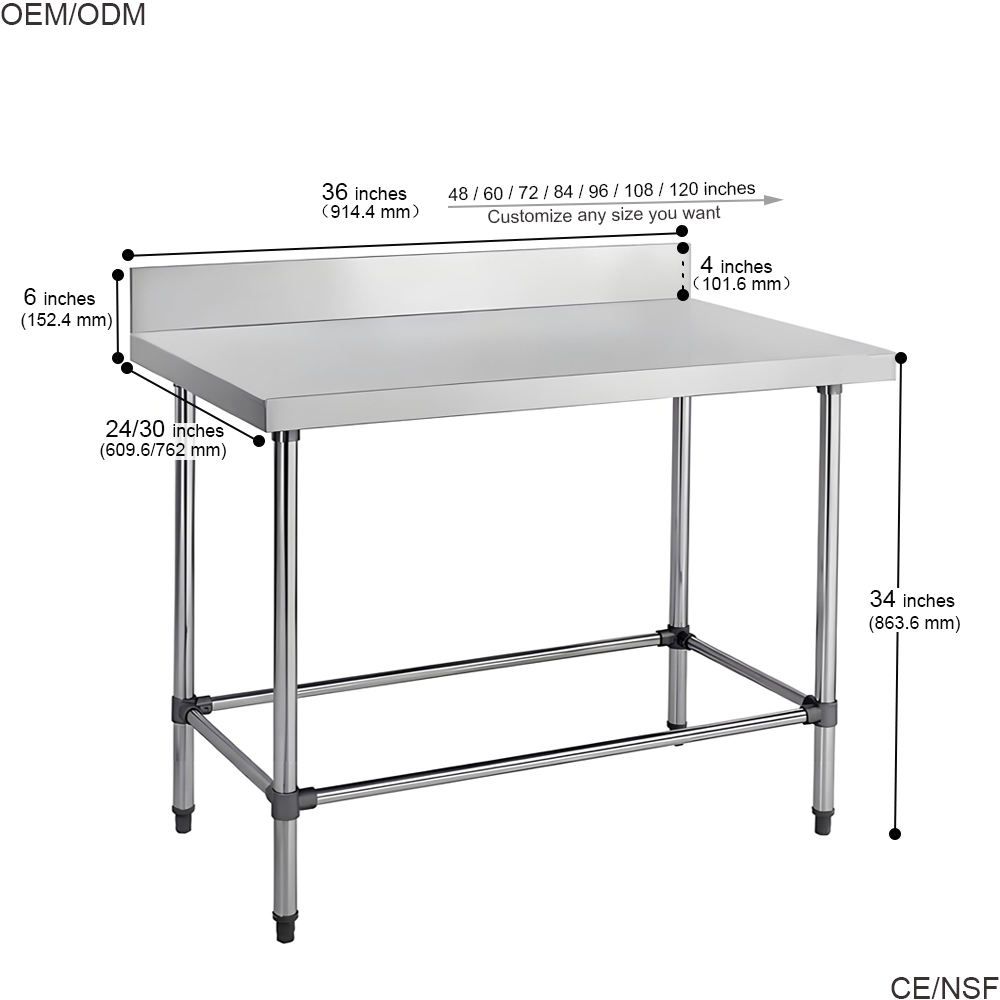 Custom Heavy-Duty Stainless Steel Workbench 4