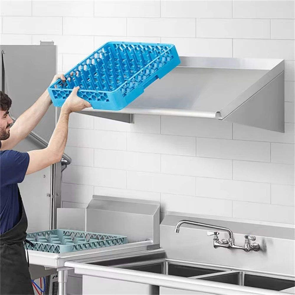 High-End Commercial Stainless Steel Wall-Mounted Tilt Rack 6