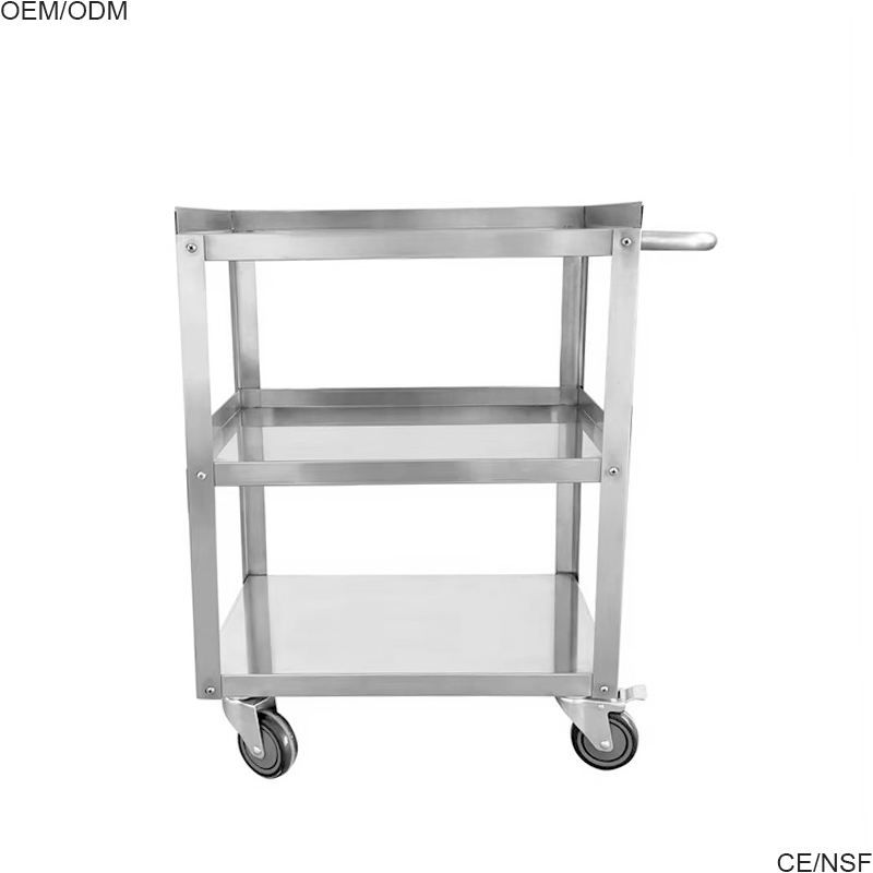 Stainless Steel Three-Tier Trolley 2