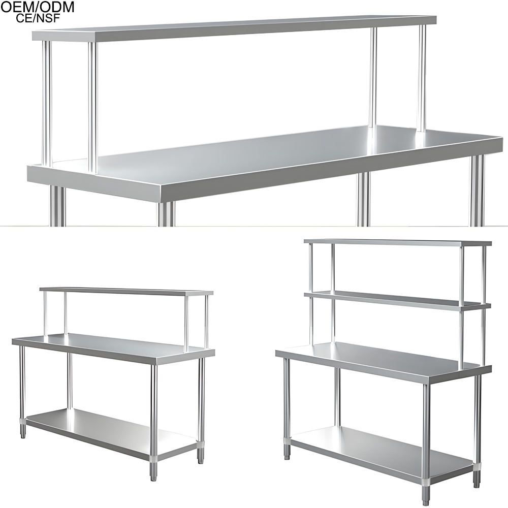 Double Layer Stainless Steel Storage Rack 6