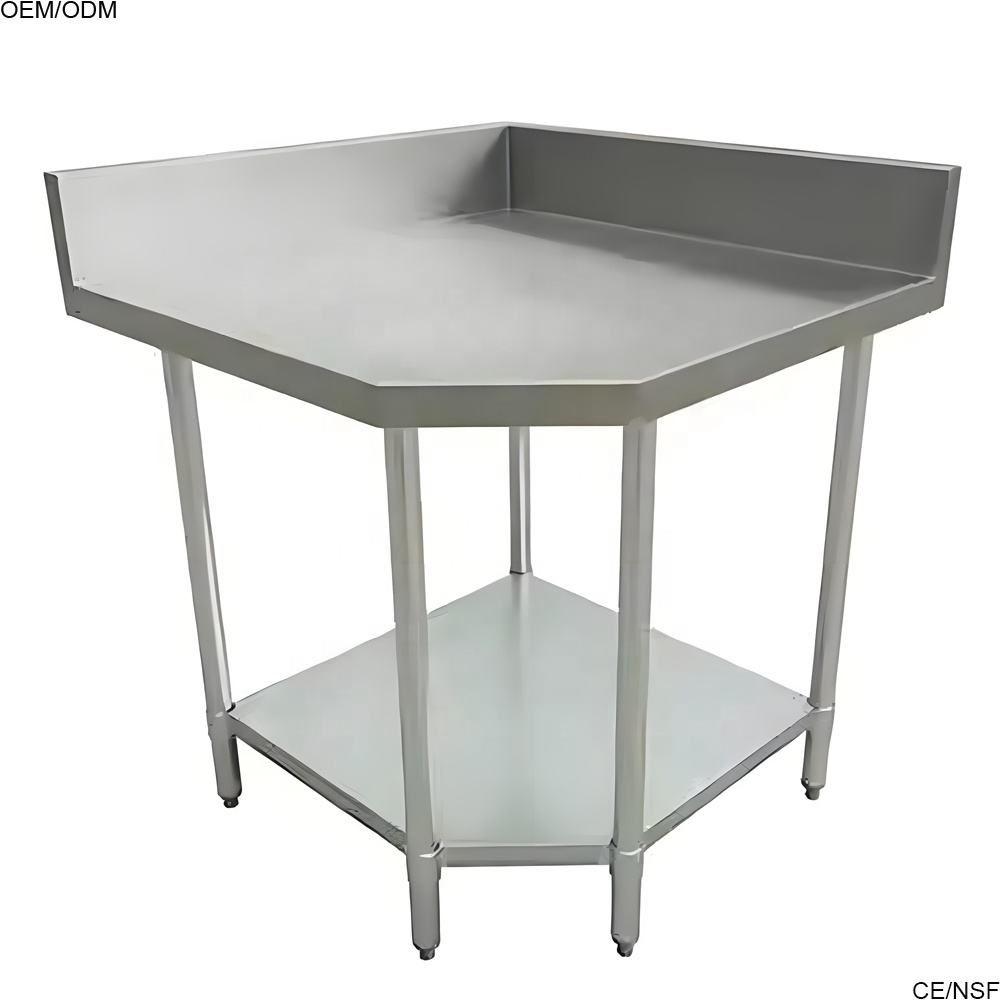 High-Quality Custom Stainless Steel L-Shaped Corner Workbench 4