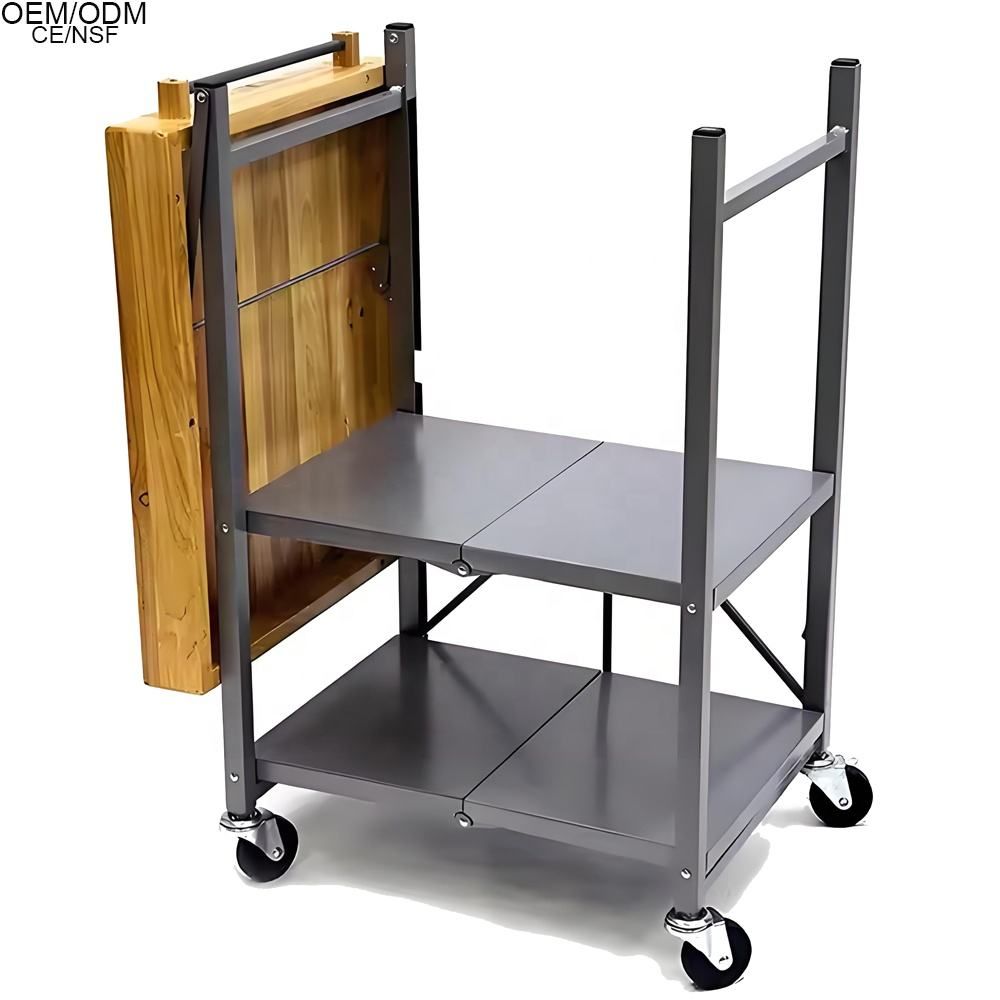 Folding Stainless Steel Storage Table 3