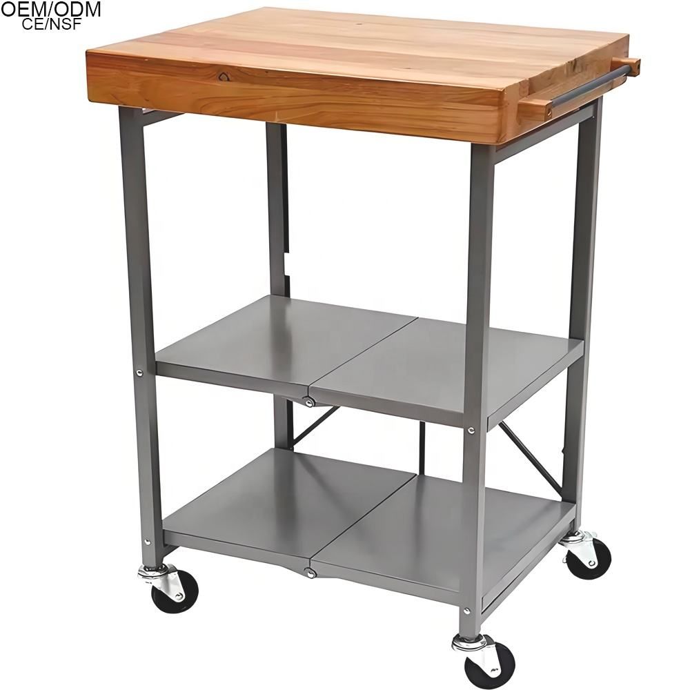 Folding Stainless Steel Storage Table 4
