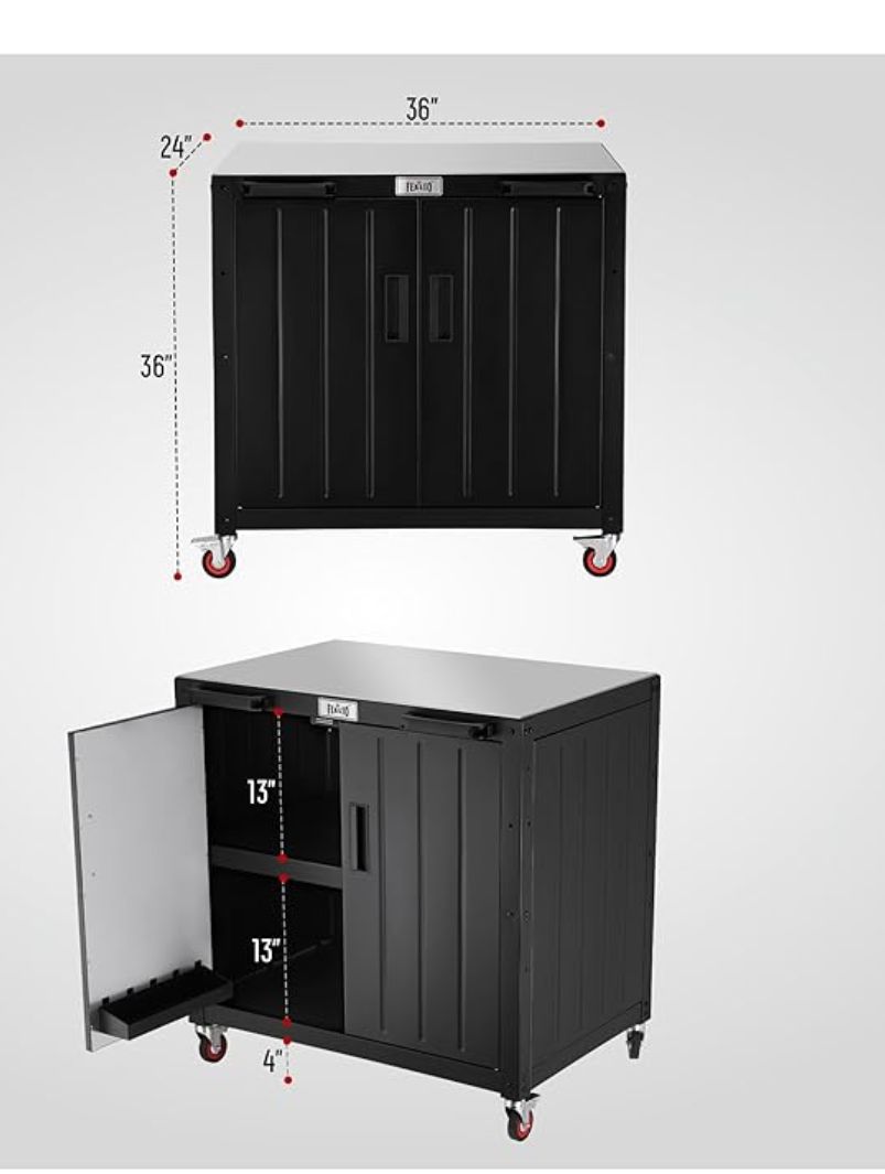 Multifunctional Outdoor BBQ Cart 6