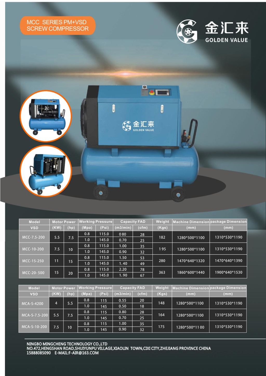 Jinhuilai Screw Air Compressor