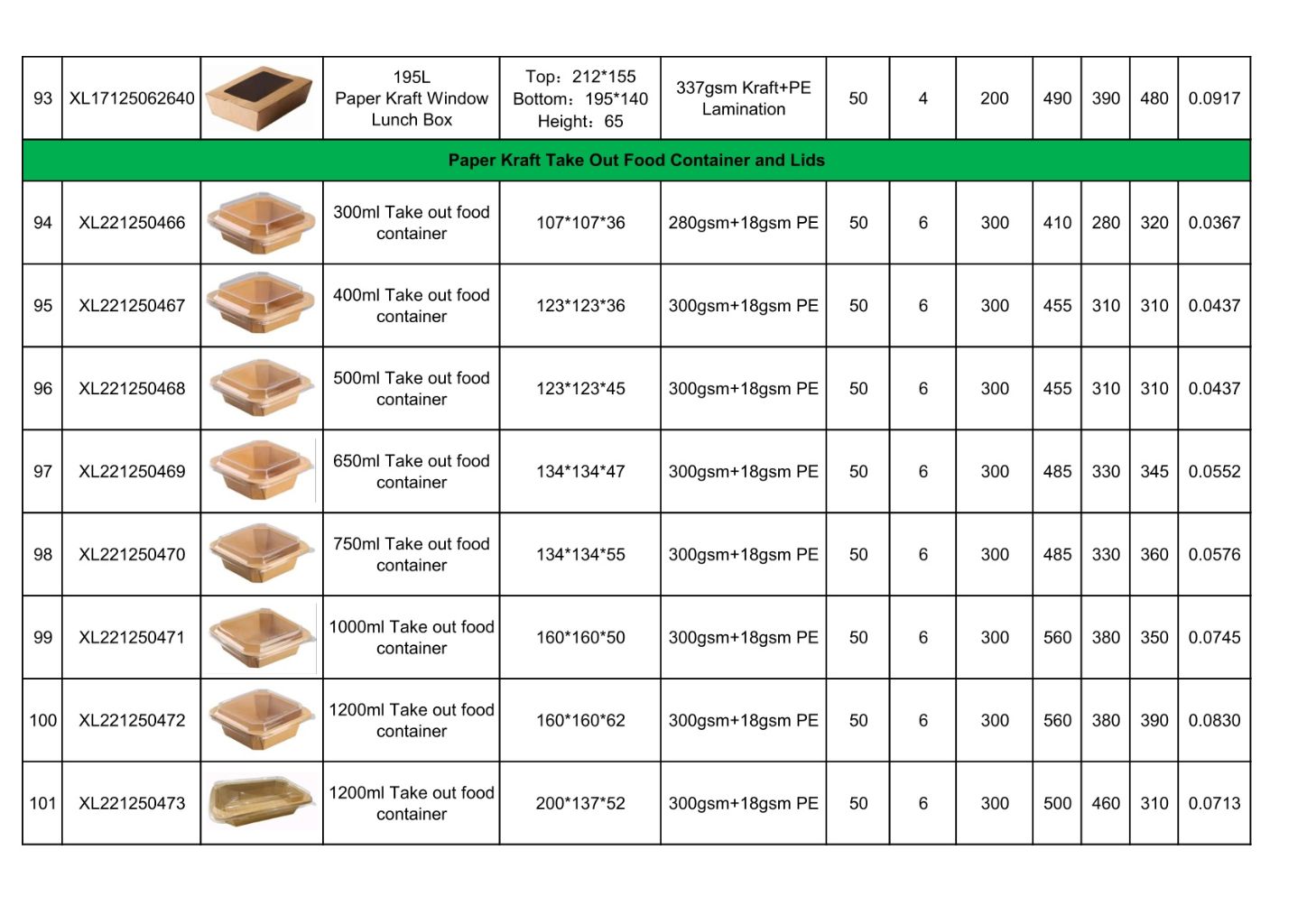 Paper Food Container 11