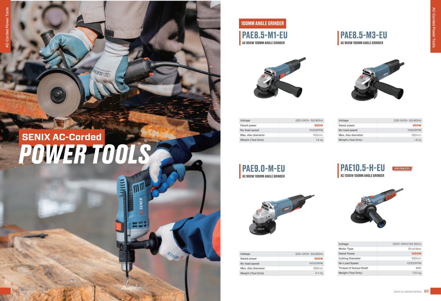 SENIX Electric Angle Grinder