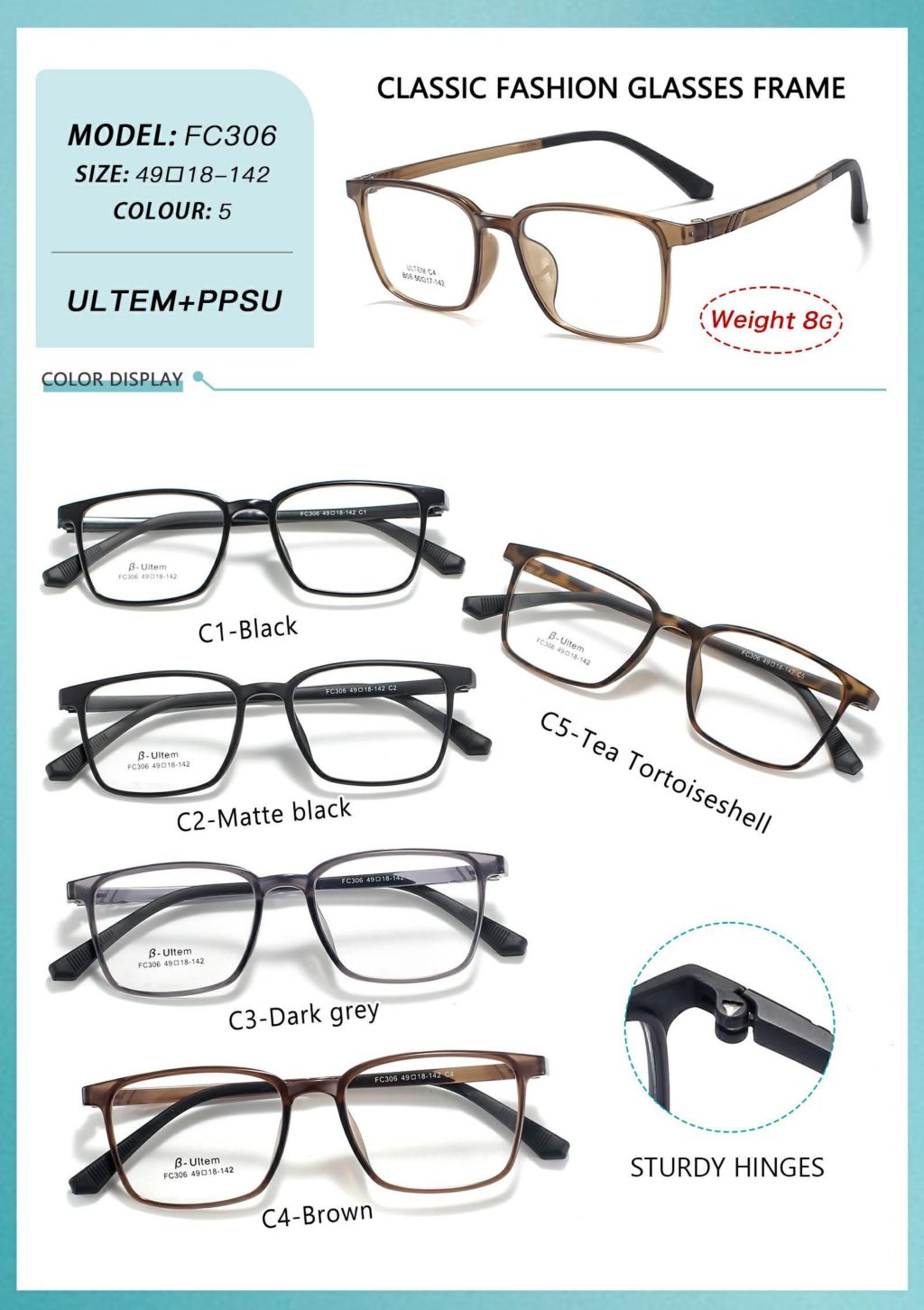 Classic Fashion Glasses Frame 5