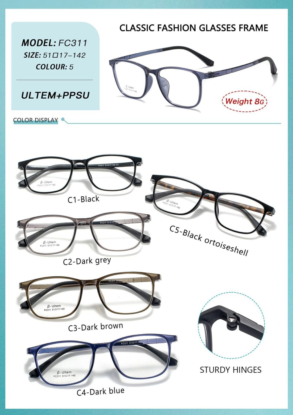 Classic Fashion Glasses Frame 10