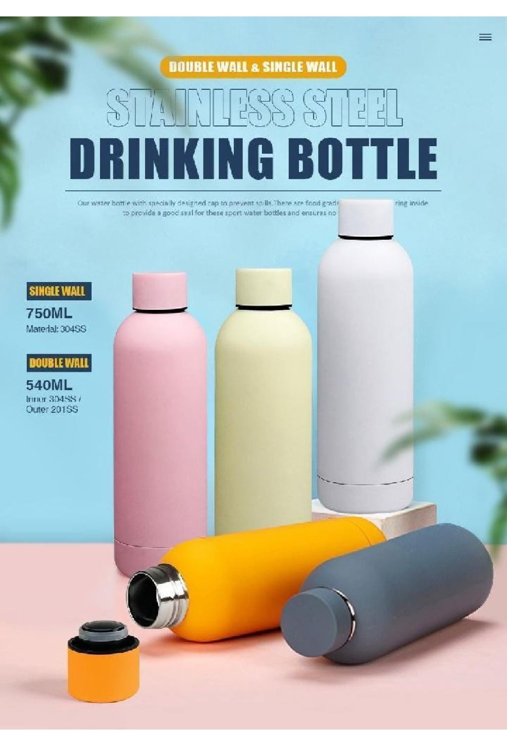 Stainless Steel Insulated Water Bottle