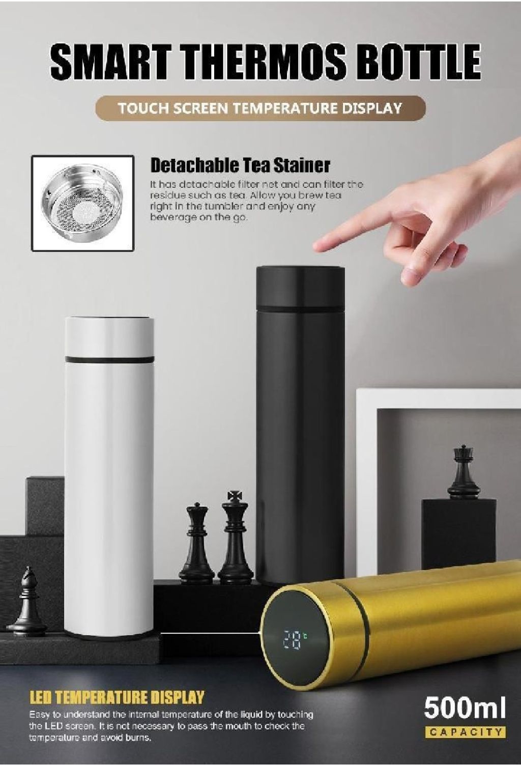 Smart Temperature Control Insulated Cup