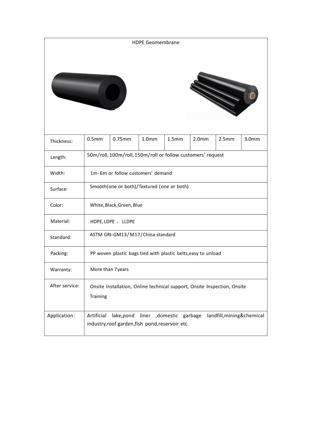 HDPE Waterproof Membrane