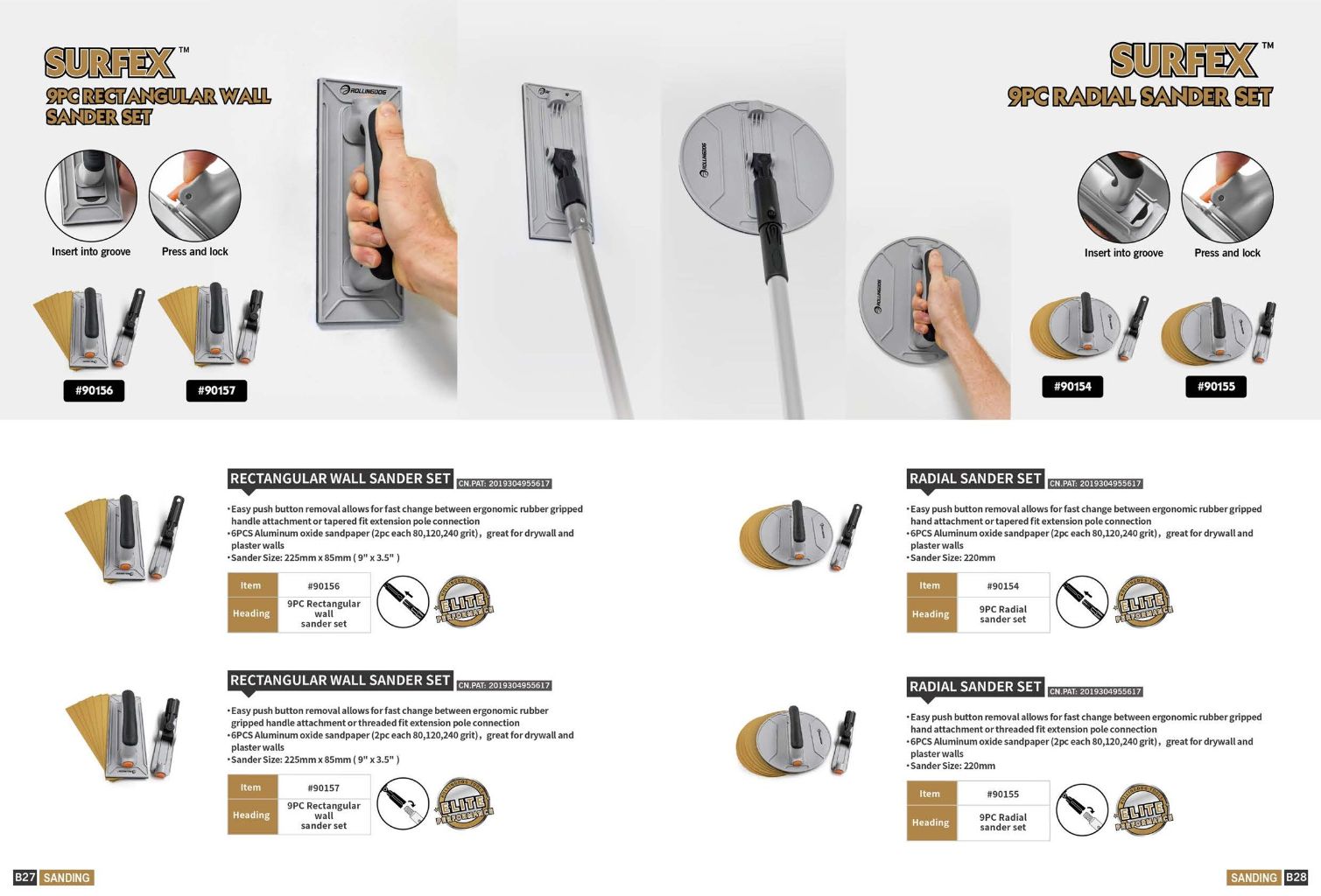 SURFEX Internal Corner Sander Set 2