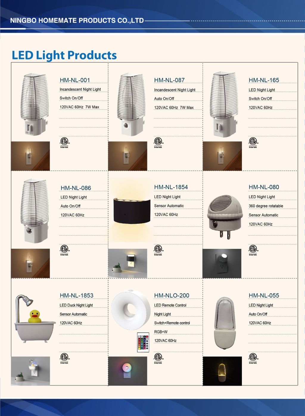 LED Induction Night Light